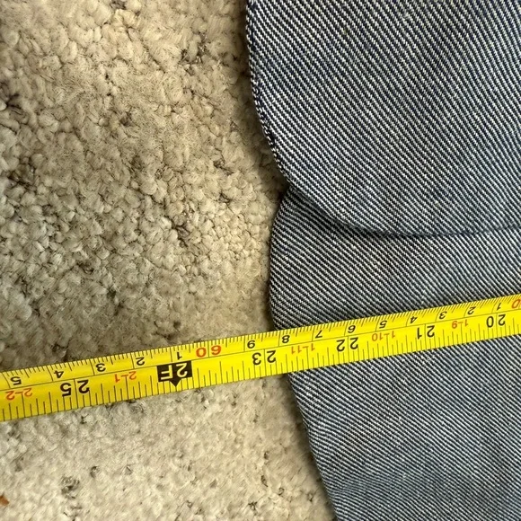 Sandro size 6 Great condition linen/cotton blend Women's Blazer in Light denim - Picture 14 of 15